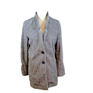 Old Navy Womens Gray 2 Button Pockets Sweater Jacket